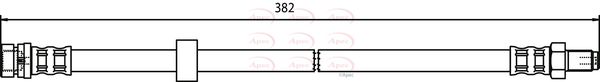 Apec HOS3679 Brake Hose - 1