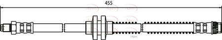 Apec HOS3681 Brake Hose - 1
