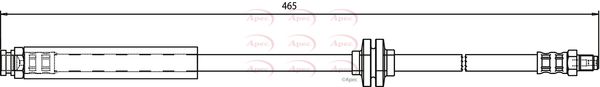 Apec HOS3683 Brake Hose - 1
