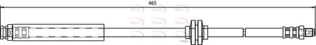 Apec HOS3683 Brake Hose - 1