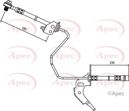 Apec HOS3688 Brake Hose - 1