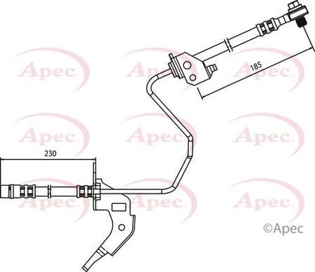 Apec HOS3689 Brake Hose - 1