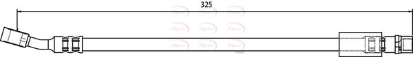 Apec HOS3690 Brake Hose - 1