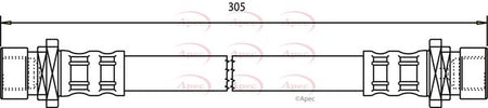 Apec HOS3692 Brake Hose - 1