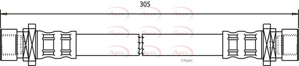 Apec HOS3692 Brake Hose - 1