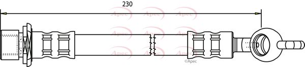 Apec HOS3695 Brake Hose - 1