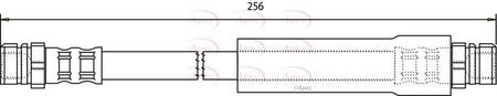 Apec HOS3696 Brake Hose - 1