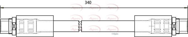 Apec HOS3701 Brake Hose - 1