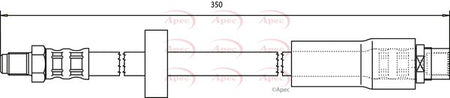 Apec HOS3702 Brake Hose - 1