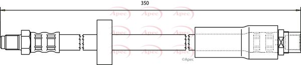 Apec HOS3702 Brake Hose - 1