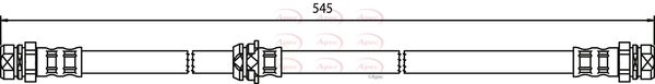 Apec HOS3703 Brake Hose - 1