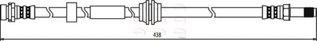 Apec HOS3704 Brake Hose - 1