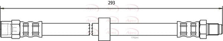 Apec HOS3706 Brake Hose - 1