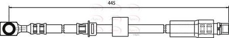 Apec HOS3709 Brake Hose - 1