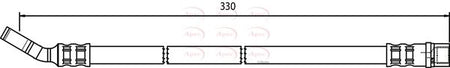 Apec HOS3712 Brake Hose - 1