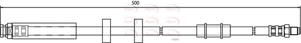 Apec HOS3718 Brake Hose - 1