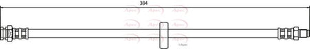 Apec HOS3719 Brake Hose - 1