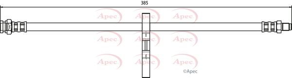 Apec HOS3720 Brake Hose - 1