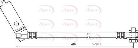 Apec HOS3725 Brake Hose - 1