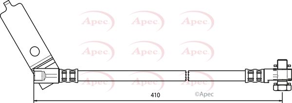 Apec HOS3725 Brake Hose - 1