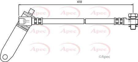 Apec HOS3726 Brake Hose - 1