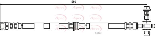 Apec HOS3732 Brake Hose - 1