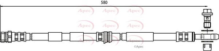 Apec HOS3732 Brake Hose - 1