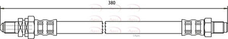 Apec HOS3735 Brake Hose - 1
