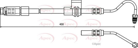 Apec HOS3737 Brake Hose - 1