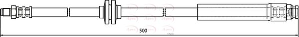 Apec HOS3738 Brake Hose - 1