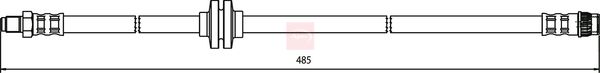 Apec HOS3739 Brake Hose - 1