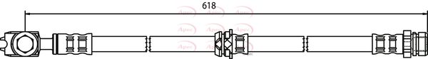 Apec HOS3740 Brake Hose - 1