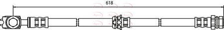 Apec HOS3740 Brake Hose - 1
