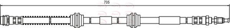 Apec HOS3742 Brake Hose - 1