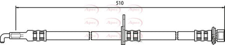 Apec HOS3746 Brake Hose - 1