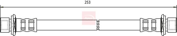Apec HOS3747 Brake Hose - 1