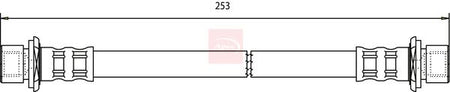 Apec HOS3747 Brake Hose - 1