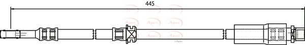Apec HOS3748 Brake Hose - 1