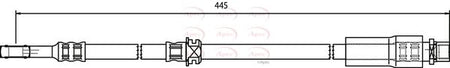Apec HOS3748 Brake Hose - 1