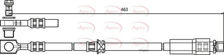 Apec HOS3749 Brake Hose - 1