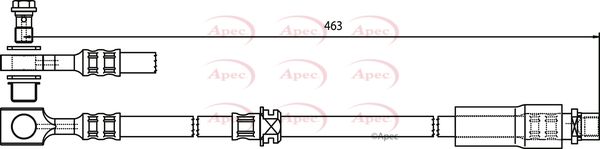 Apec HOS3749 Brake Hose - 1
