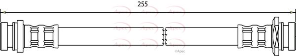 Apec HOS3751 Brake Hose - 1