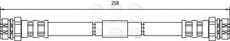 Apec HOS3758 Brake Hose - 1