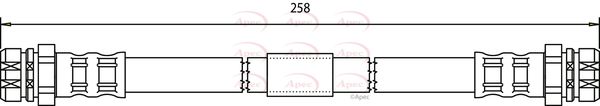 Apec HOS3758 Brake Hose - 1