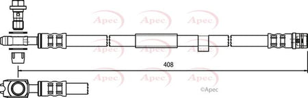 Apec HOS3762 Brake Hose - 1