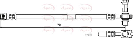 Apec HOS3764 Brake Hose - 1