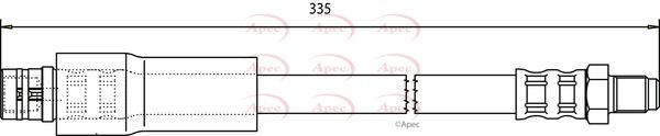 Apec HOS3765 Brake Hose - 1