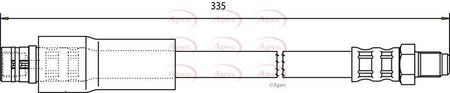 Apec HOS3765 Brake Hose - 1