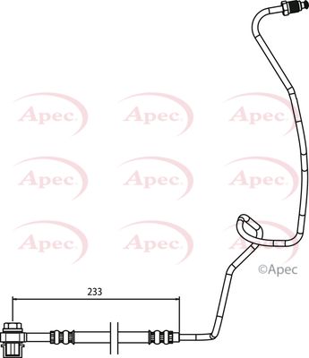 Apec HOS3768 Brake Hose - 1