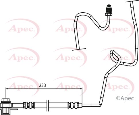 Apec HOS3769 Brake Hose - 1